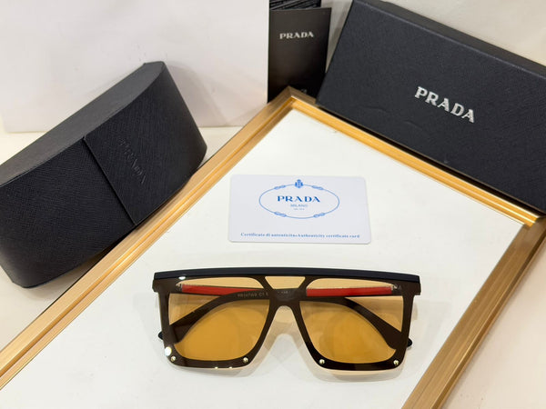 Luxury Black Frame Sunglasses with Signature Side Logo