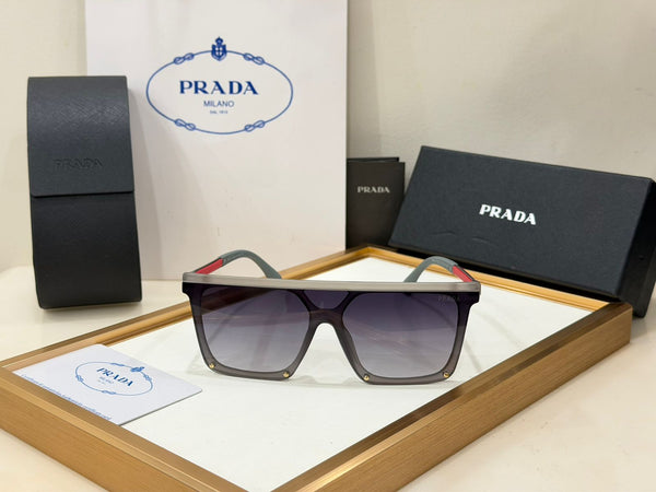 Luxury Black Frame Sunglasses with Signature Side Logo