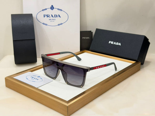 Luxury Black Frame Sunglasses with Signature Side Logo