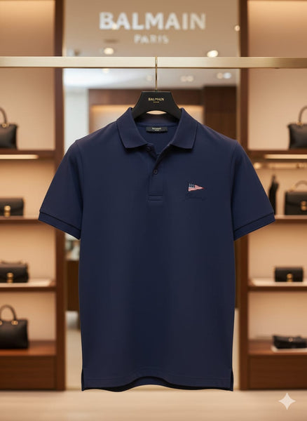 Premium Navy Blue Polo T-Shirt  Classic Regular Fit Casual Wear