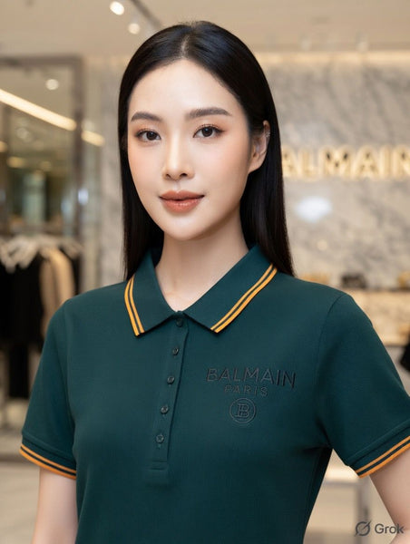 Elegant  Dark Green Polo Dress Chic & Comfortable Style