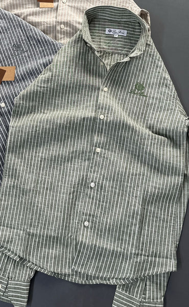 Premium Vertical Striped Regular Fit Shirts  Stylish Casual & Formal Wear