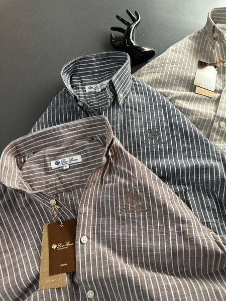 Premium Vertical Striped Regular Fit Shirts  Stylish Casual & Formal Wear
