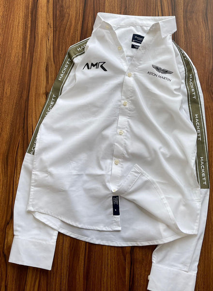 Premium Regular Fit Shirt with Brand  Signature Sleeve Stripes