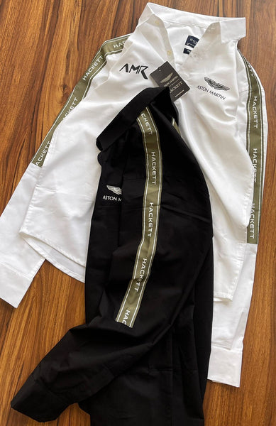 Premium Regular Fit Shirt with Brand  Signature Sleeve Stripes