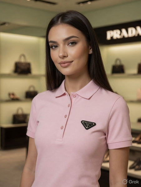 Elegant Premium Pink  Polo Dress  Classic & Chic Style