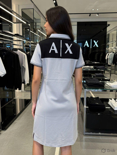 Luxury Branded  Contrast Logo Polo Dress