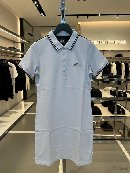 Luxury Branded  Contrast Logo Polo Dress