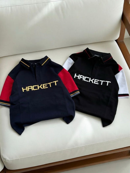 Premium Banded  Style Colorblock Polo T-Shirts  for Kids