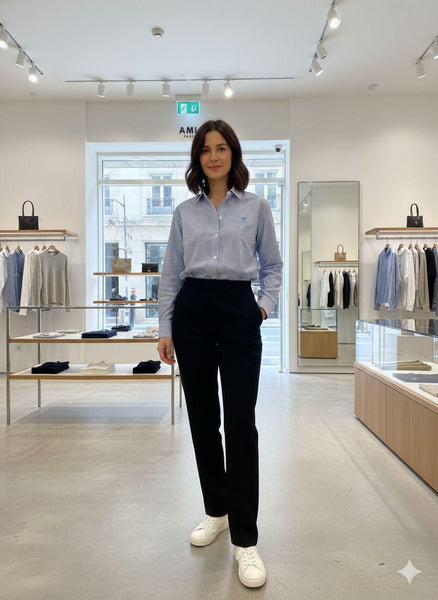 Luxury Elegant Women’s Striped Formal Shirt
