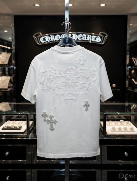 Premium White Designer Drop Shoulder T-Shirt for Men