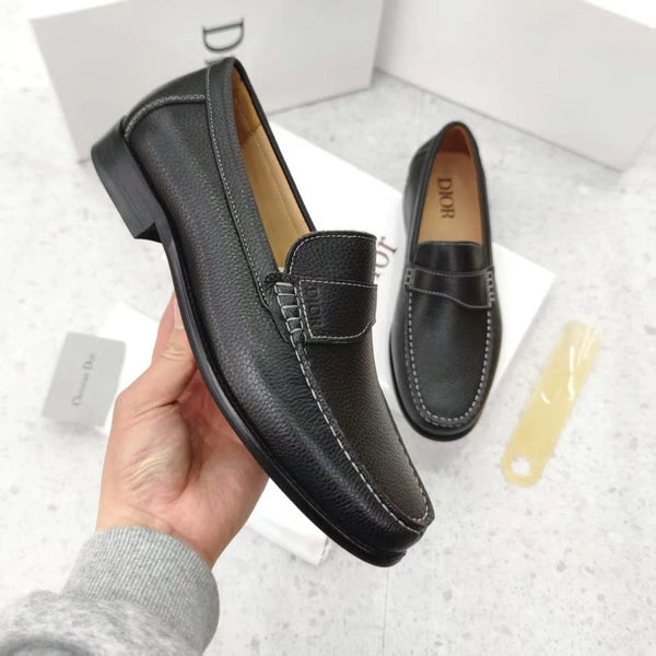 Premium Black Leather Loafers Classic Comfort Stylish Shoes