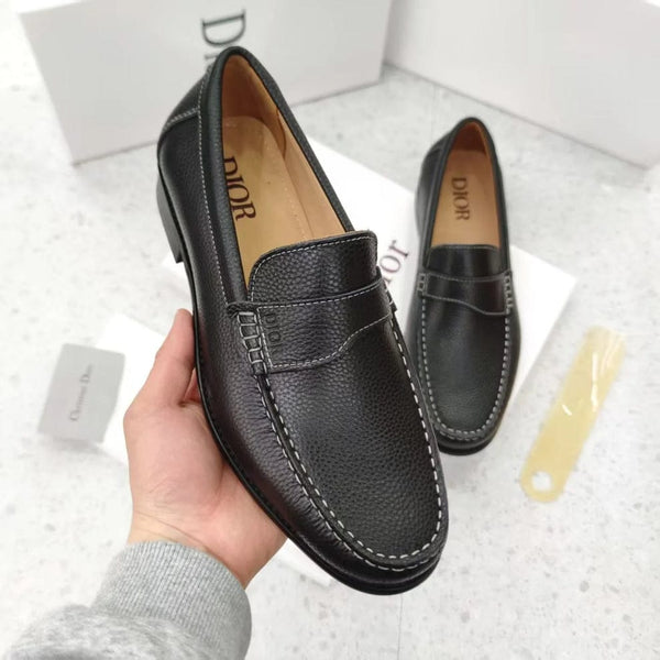 Premium Black Leather Loafers Classic Comfort Stylish Shoes