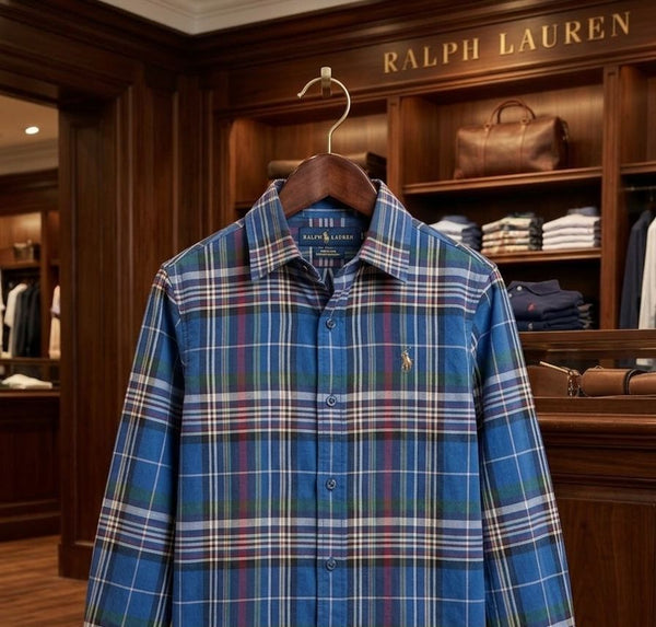 Luxury Kids Stylish Blue Checkered Shirt