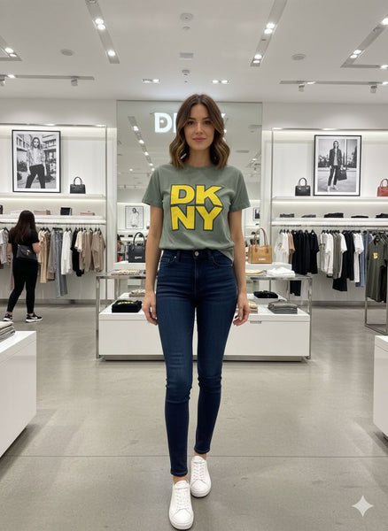 Premium  Printed Women T-Shirt – Stylish Olive Green Casual Wear