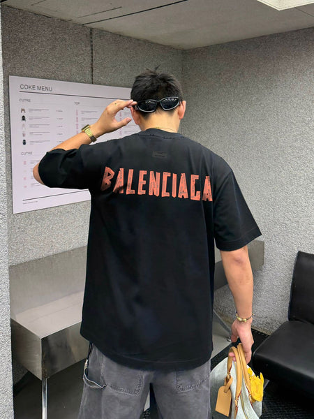 Trendy Black  Embroidered Logo Oversize T-Shirt