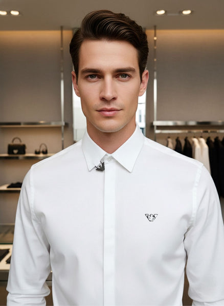 Elegant White Premium Formal Shirt for Men