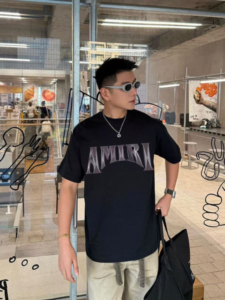 Premium Brand Embroidered  Black Oversized T-Shirt for Men