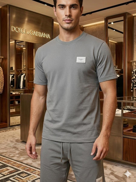 Luxury Grey Textured Regular Fit Co-Ord Set for MeN