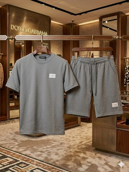 Luxury Grey Textured Regular Fit Co-Ord Set for MeN