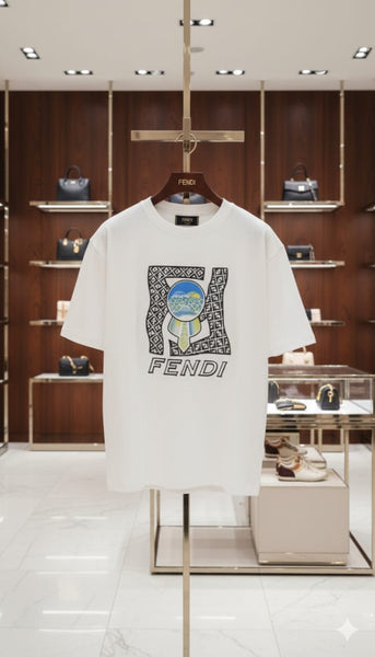 Premium White Graphic Printed Oversized T-Shirt for Men