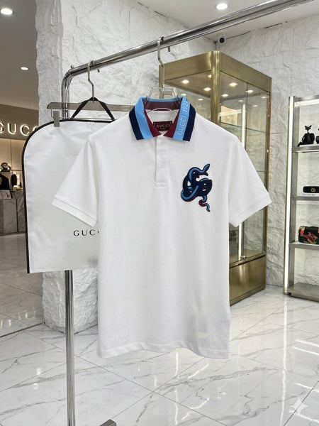 Elegant White Polo T-Shirt Premium Signature Look