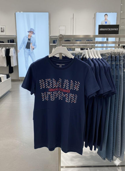 Women’s Premium Navy Blue Printed T-Shirt Stylish & Comfortable Fit