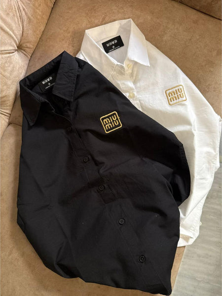 Premium Brand  Women’s  Casual Shirt With Embroidered Logo