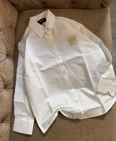 Premium Brand  Women’s  Casual Shirt With Embroidered Logo