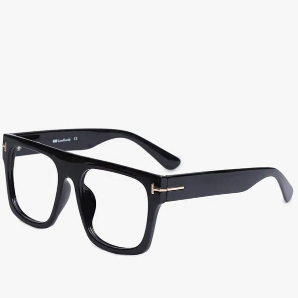 Premium Black Square Transparent Eyeglasses Frame for Men & Women