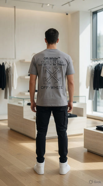 Premium Grey Oversized T-Shirt for Men Trendy Casual Streetwear