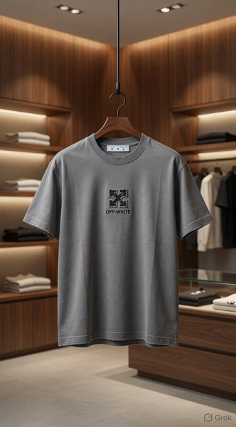 Premium Grey Oversized T-Shirt for Men Trendy Casual Streetwear