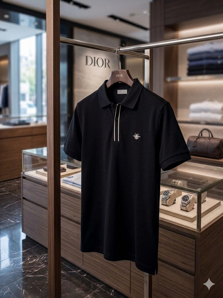 Premium Black Polo T-Shirt for Men Elegant Casual  Fit