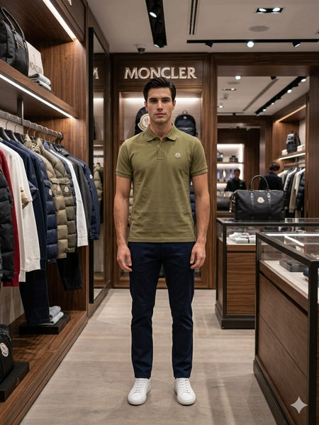 Premium Olive Green Polo T-Shirt for Men