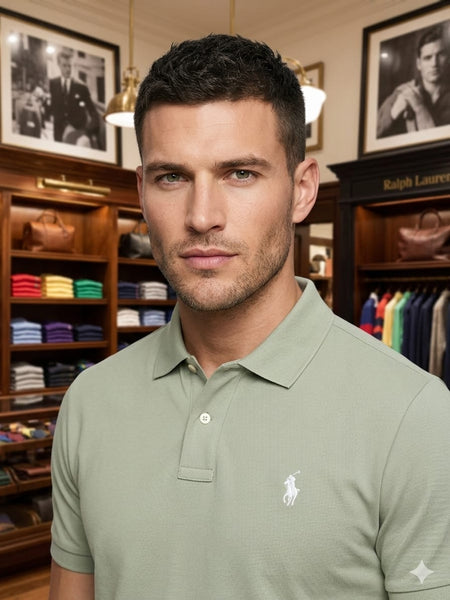Premium Mint Green Polo T-Shirt for Men Soft Comfort & Smart Casual Style