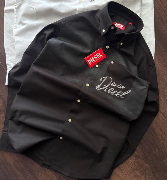Premium Denim Script Casual Shirt Collection