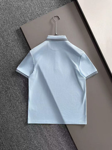 Premium Sky Blue Polo Neck T-Shirt for Men