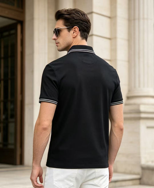 Classic Black Premium Polo T-Shirt for Men