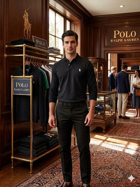 Premium  Long Sleeve Polo Classic Luxury Edition