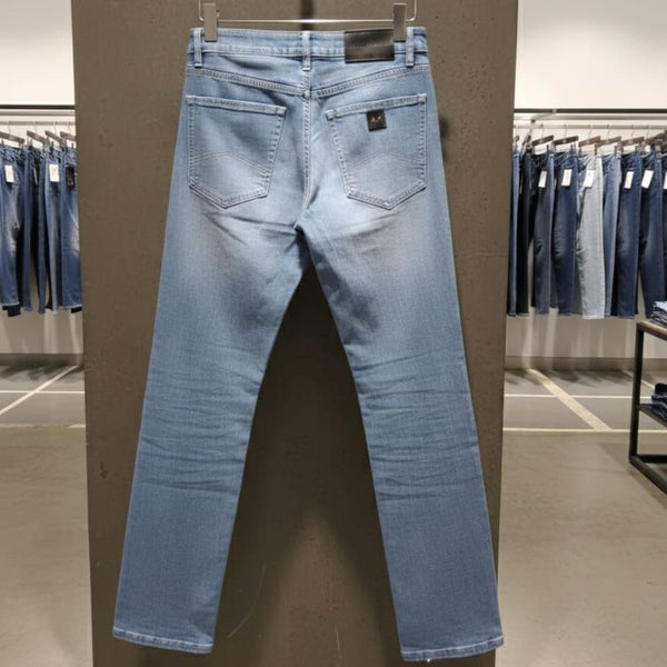 Luxury  Comfort Fit Jeans Premium Blue Wash Denim
