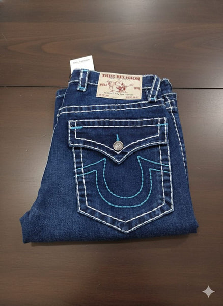 Luxury Straight Jeans Dark Blue Premium Denim