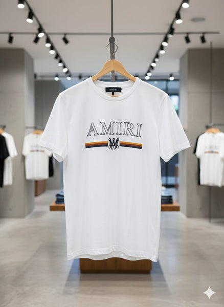 Premium  Men’s White Printed T-Shirt Stylish Casual Round Neck Tee