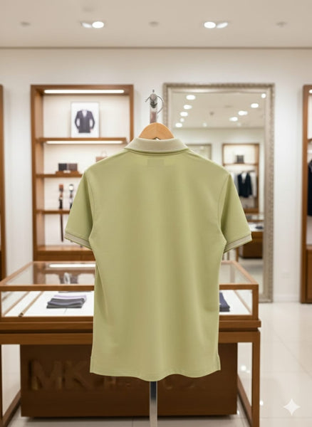 Premium Men’s Green Polo T-Shirt  Stylish Regular  Fit Casual Wear