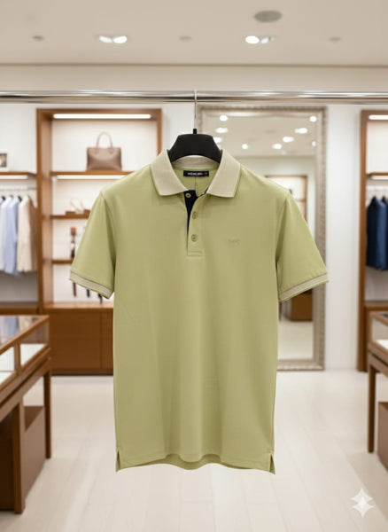 Premium Men’s Green Polo T-Shirt  Stylish Regular  Fit Casual Wear
