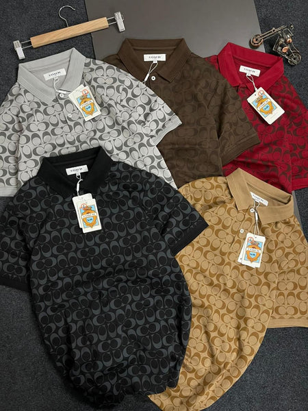 Elegant Signature Monogram Polo T-Shirt  Premium Collection