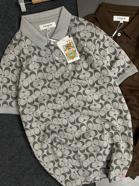 Elegant Signature Monogram Polo T-Shirt  Premium Collection