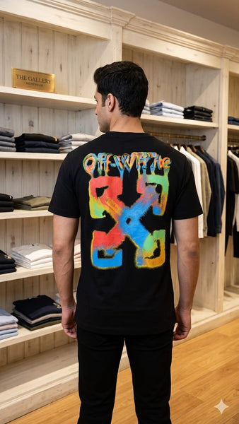 Premium Black Oversized Embroidered T-Shirt for Men Front & Back Streetwear Design