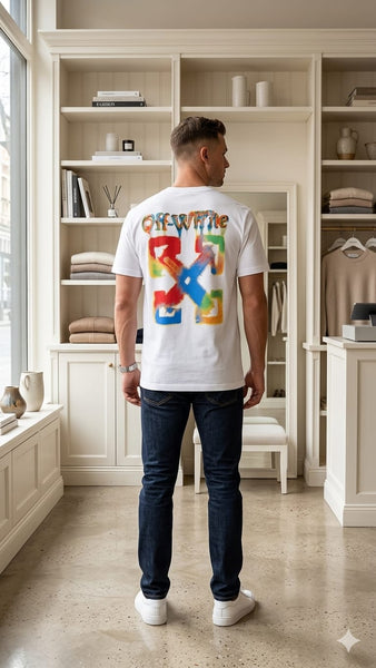 Premium White Embroidred Oversized T-Shirt for Men