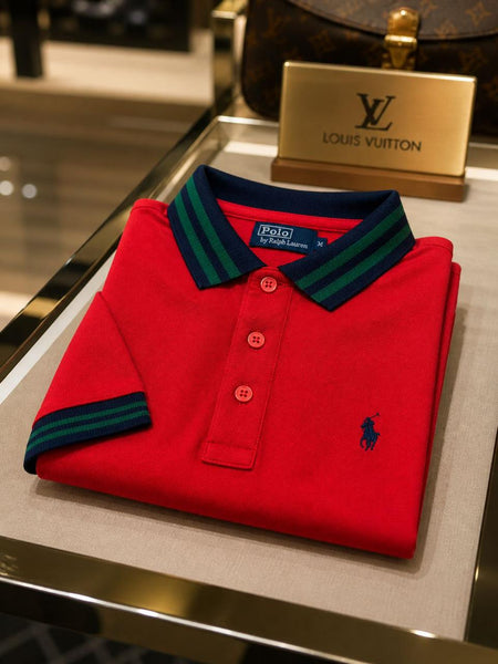 Premium Red Polo T-Shirt for Men  Stylish Wear Cpollection