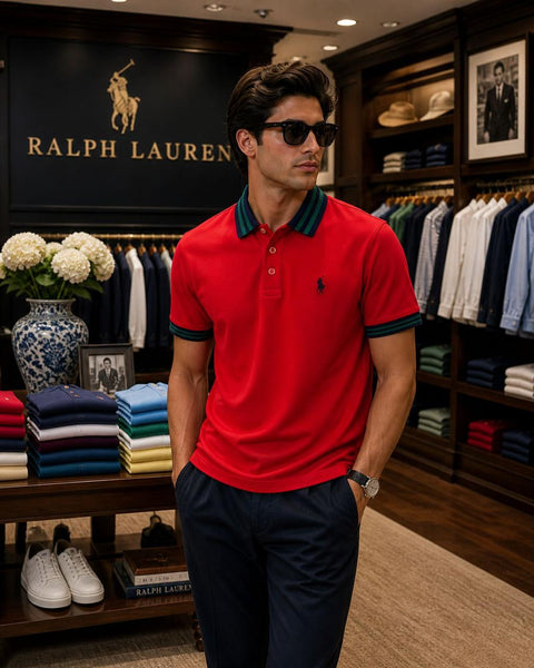 Premium Red Polo T-Shirt for Men  Stylish Wear Cpollection